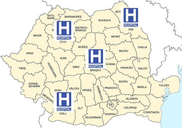 4 spitale in romania