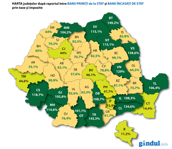 harta judetelor bani la stat
